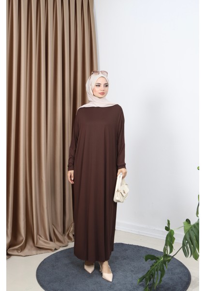 Penye Yarasa Kol Elbise