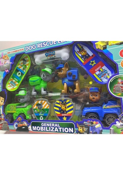 Elite Paw Patrol Oyuncak Figür Set 4’lü Paw Petrol Oyuncak Arabalı Kaykaylı Figür Set 1 Adet fiyatları