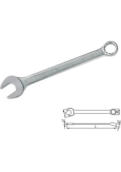 Izeltaş 0320 Kombine Anahtar 9 mm Kısa Boy