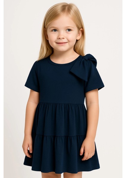 Fiyonklu Kız Çocuk Elbise 50776