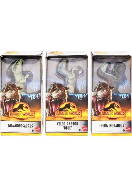Elite 3'lü Seri Set Mattel Dominion Lisanslı Orjinal Oyuncak Dinazor Seti 3lü Jw Trex Seri 1 Adet