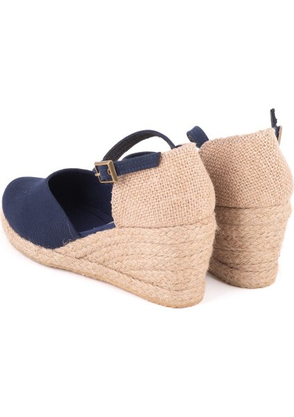 Gerçek Elişi Hasır Dolgu Topuk Keten Hasır Kadın Espadril Handmade indirimleri