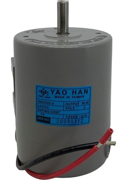 Çuvalağzı Dikiş Makinesi Motoru 24V / 6002006-3M (6002020-3)