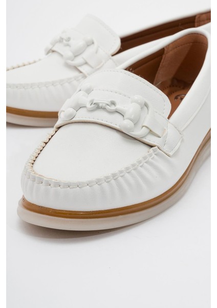 Kadın Günlük Ayakkabı Beyaz Cilt indirimleri