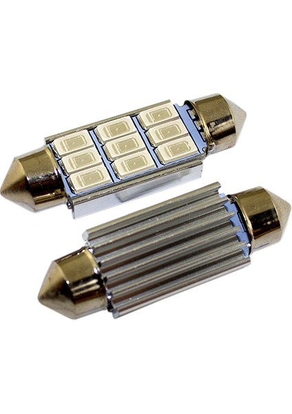 Sofit LED Ampul Plaka-Bagaj-Dekoratif Amaçlı 9 Smd Mavi 2'li Paket 24V 39MM