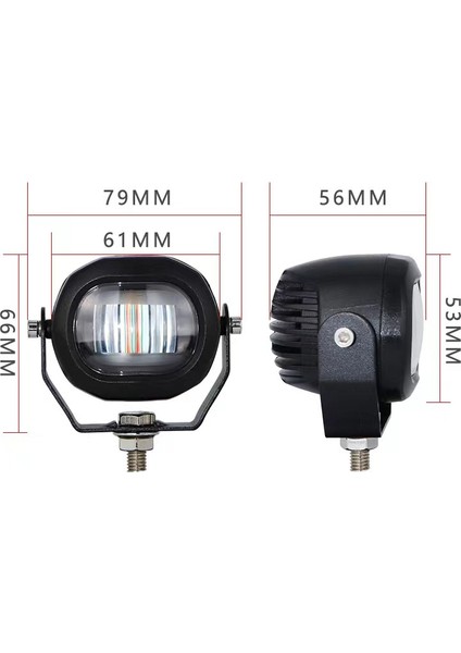 Güçlü Iş Makinesi LED Çalışma Lambası 12-80V Kırmızı fiyatları