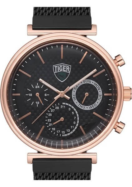 TI-2121MSRS Safir Camlı Tıger Çelik Erkek Saati