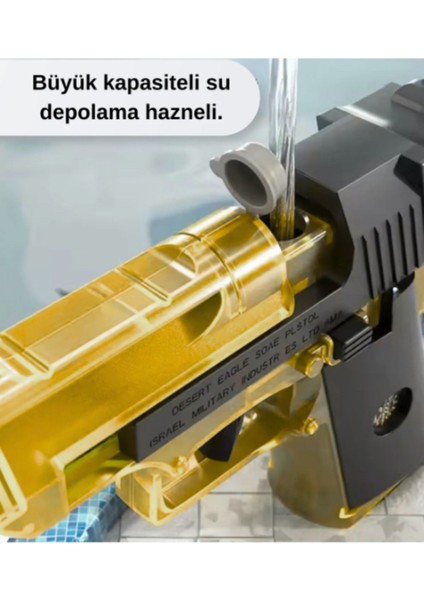 Elite Mini Glock Su Tabancası 13X10 cm Kaydırmalı Kızaklı Su Tabancası Kaliteli 1 Adet
