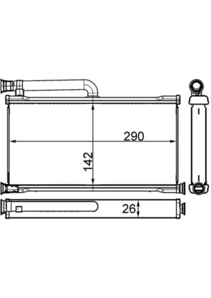 Mahle AH261000S -Knecht-Behr AH261000S Kalorifer Radyatörü Audi A6 2.0 2.7 3.0fsı Tfsı Tdı 04 10 4F0820031
