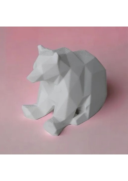 Elite Low Poly Oturan Ayı Oyuncak 1 Adet