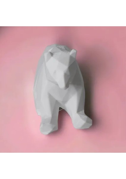 Elite Low Poly Oturan Ayı Oyuncak 1 Adet modelleri