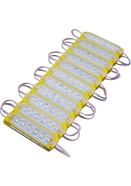 Yüksek Parlaklıklı 24V Sarı Parmak LED (6led 20'li Paket)