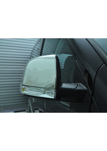 Fiat Doblo Uyumlu 2010-2021 Krom Ayna Kapağı 2 Parça Paslanmaz Çelik