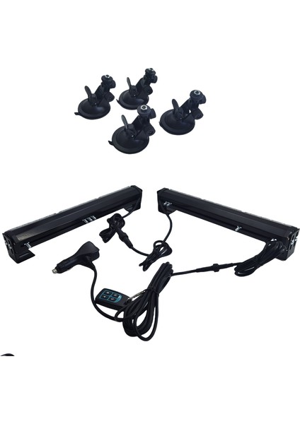 Güvenlik Uyarı Çakar Lambası Seti: 21 Flaş Modu, 2'li Kırmızı & Mavi modelleri