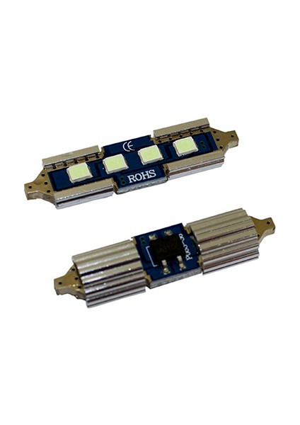 LED Ampul Sofit Süper Canbus'lı Buz Mavi Renk 2'li Paket 12V Tavan-Park-Iç Aydınlatma