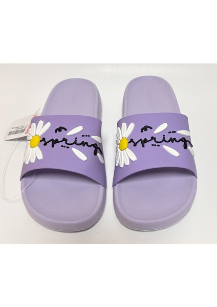 Spring Papatya Detaylı Kaydırmaz Anatomik Eva Taban Kadın Ev Sokak ve Islak Zemin Terliği fırsatları