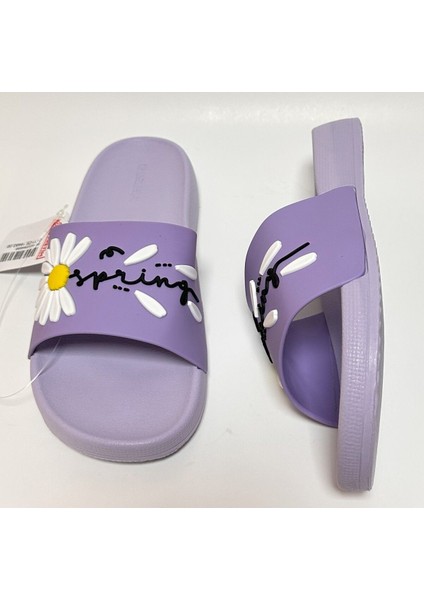 Spring Papatya Detaylı Kaydırmaz Anatomik Eva Taban Kadın Ev Sokak ve Islak Zemin Terliği indirimleri