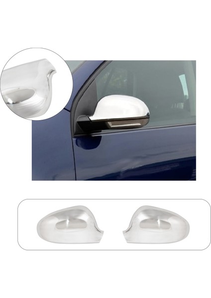 Volkswagen Jetta Uyumlu 2005-2011 Krom Ayna Kapağı 2 Parça Paslanmaz Çelik