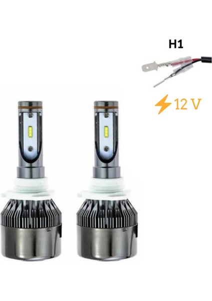Yüksek Performanslı LED Far Ampulü H1 6000K Beyaz fiyatları