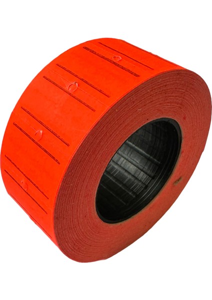 Motex Tanex Makine Etiketi Kraft Fiyatlandırma Numaralandırma BANT-12X21 mm -800'LÜ -Kırmızı -5 Adet