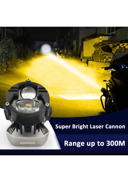Offroad Sis Lambası 6.8X6.8X7CM Sarı Beyaz 25W+25W 12-60V Set fırsatları