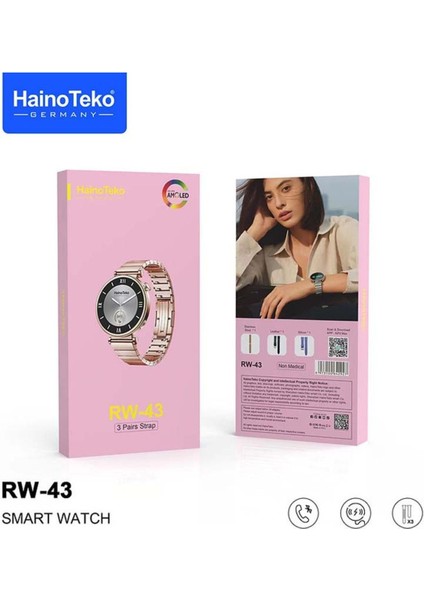 Haino Teko Süper Akıllı Saati Rw-43 ve Bileklik Hediyeli