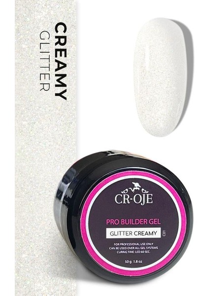 Orta Akışkan Kıvam Pro Builder Gel ( Glitter Creamy) 50 gr