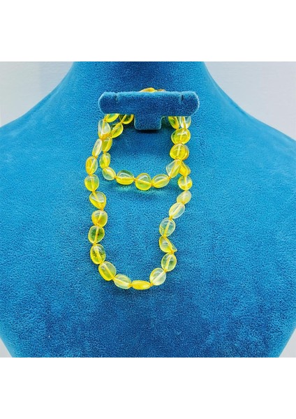 Şeffaf Orijinal Sertifikalı Bebek Damla Kehribar Kolye indirimleri