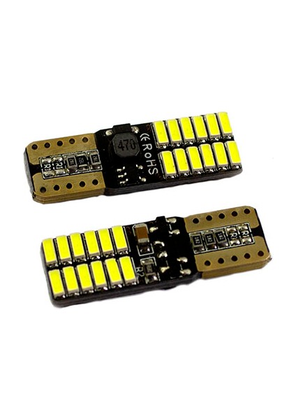 T10 LED Ampul 2'li Canbus Gün Işığı Renk 12V (Arıza Yakmaz)