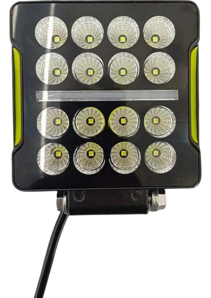 Offroad Sis Lambası: 10,5 x 3,5 x 12CM Kare Dayanıklı, IP68 Su Geçirmez, Beyaz-Amber modelleri