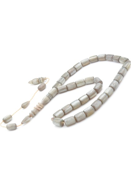 Ahmet Emin Yapımı Imamesi Halkalı Simli Gri Sıkma Kehribar Tesbih modelleri