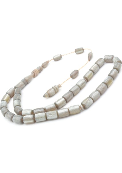 Ahmet Emin Yapımı Imamesi Halkalı Simli Gri Sıkma Kehribar Tesbih fırsatları