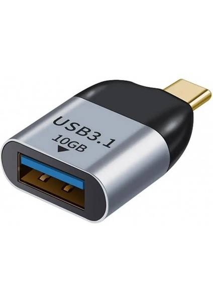 USB Dişi 3.1 To Type C Erkek 3.1 10GB Type C Otg Şarj ve Data Adaptörü