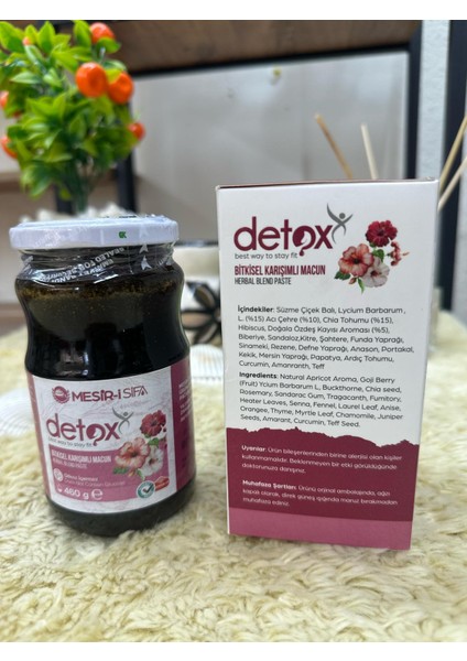 Detox Bitkisel Karışımlı Macun modelleri