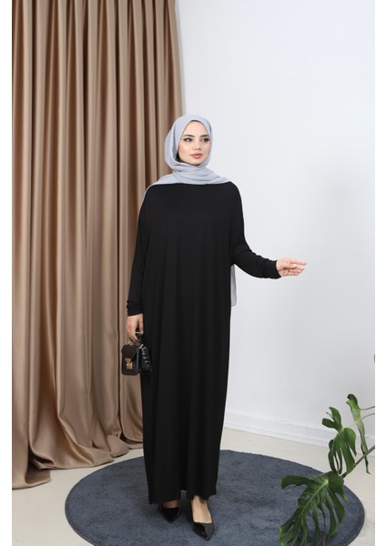 Penye Yarasa Kol Elbise