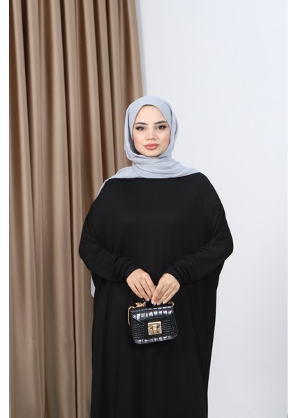 Penye Yarasa Kol Elbise modelleri