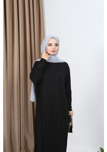 Penye Yarasa Kol Elbise fırsatları