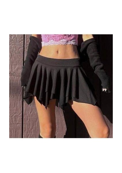 Asimetrik Katlı Micro Etek