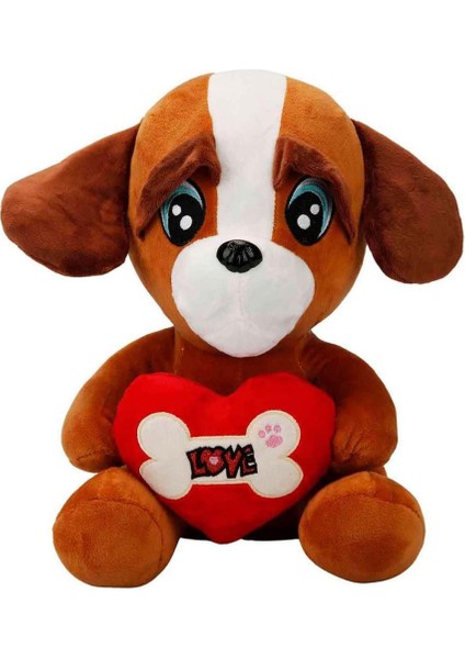 Kalpli Peluş Köpek 30 Cm.