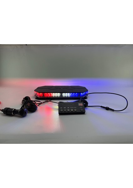 Güçlü 38 Fonksiyonlu LED Tepe Lambası - Kırmızı, Mavi, Beyaz modelleri