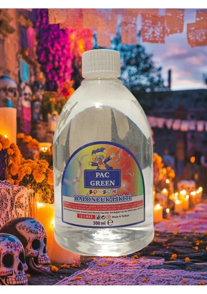 Baloncuk Sıvısı Köpük Likidi Köpük Tabancası Baloncuk Likiti 500 ml 1 Set 1 Adet