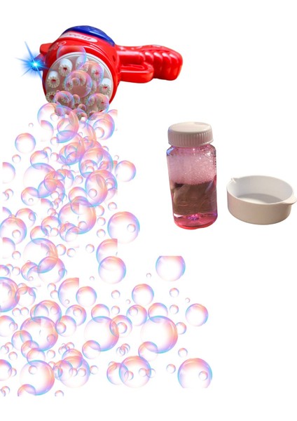 Elite Bubble Gun Çok Delikli Pilli ve Işıklı Köpük Atan Oyuncak Tabanca Bandırmalı 1 Adet fiyatları