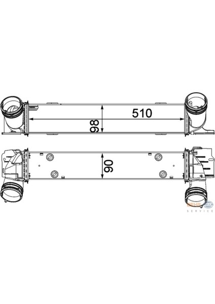 Mahle 8ML376731791 8ML376731-791 Turbo Radyatörü Bmw E81 116D 08 120D 06 E82 E88 118D 08 E90 316D 318D 320D E91 E84 E87