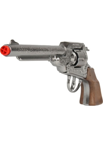Elite Metal Kovboy Tabancası Kapsül Patlatan Büyük Revolver Silah Seti - 27.5 cm Kutulu 1 Adet