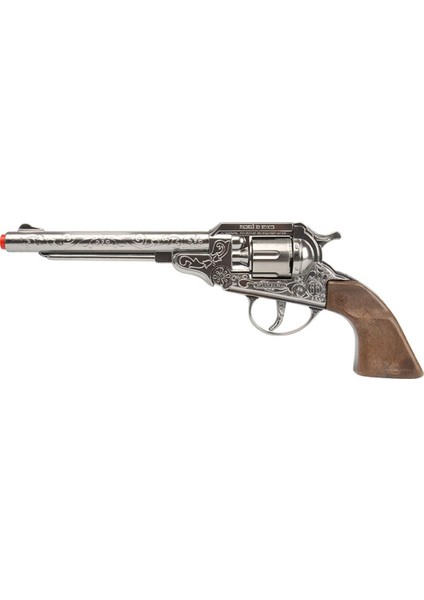 Elite Metal Kovboy Tabancası Kapsül Patlatan Büyük Revolver Silah Seti - 27.5 cm Kutulu 1 Adet