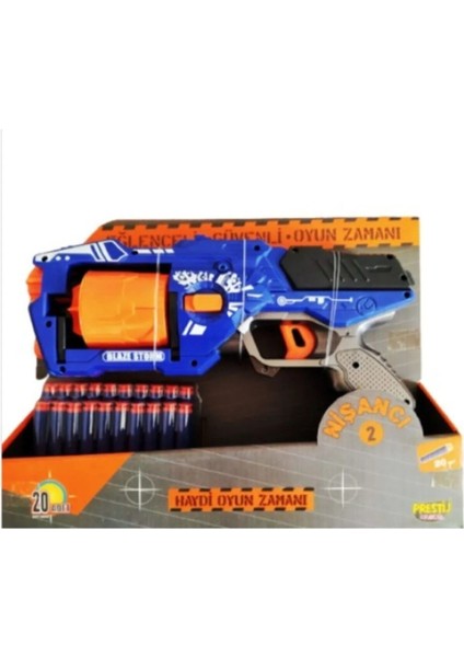 Elite Nişancı 2 Nerf Silah Sünger Mermi Atan Hot Fire Nişancı-2 Oyuncak Tabanca + 20 Adet Hediye Mermi 1 Adet indirimleri