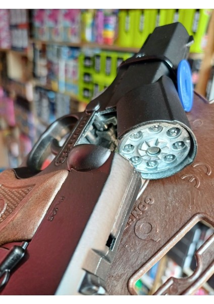 Elite Kapsül Patlatan Polis Tabanca Demir Silah Ispanya Ağır Metal Police Gun 1 Adet