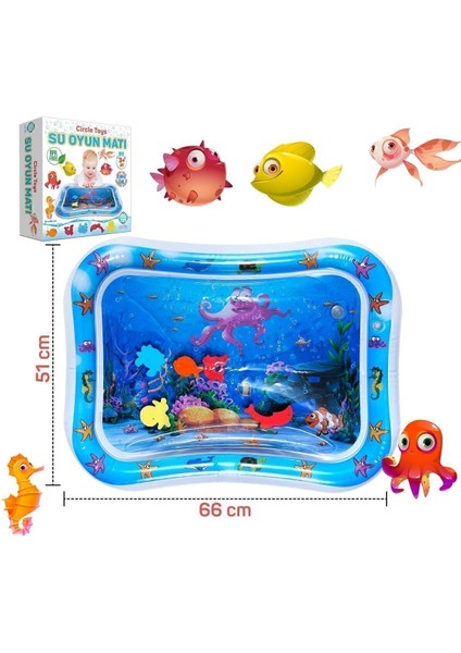 Elite Bebek Su Matı Tummy Time Aktivite Oyuncağı Su Havuzu 1 Adet