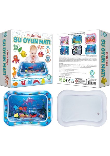 Elite Bebek Su Matı Tummy Time Aktivite Oyuncağı Su Havuzu 1 Adet