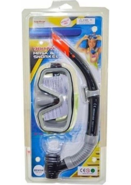 Maske Şnorkel Safari Dalış Seti Tepered Cam /113CSB 1 Adet fırsatları